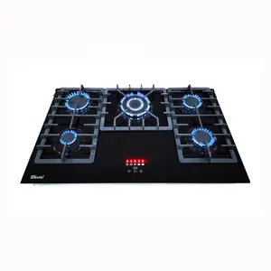 Latest design! Touch control 5 burner gas stove Built in gas cooktop 5 burners SG58822