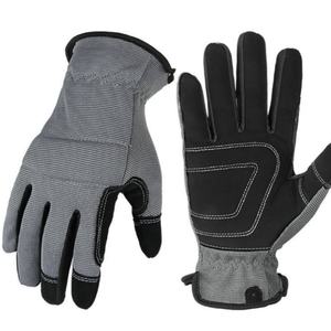 โรงงานผลิตถุงมือเพื่อความปลอดภัยตามหลักสรีรศาสตร์แบบขายส่ง ปรับแต่งได้ รองรับหน้าจอสัมผัสอเนกประสงค์ บุโฟม หนังสังเคราะห์ - Product Image 6