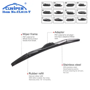 CLWIPER Manufacturer Direct Sales Multifunctional Auto Windshield Hybrid Wiper Blades Car Windshield Wiper Blade