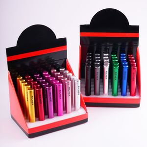 Tubos de almacenamiento de cigarrillos de Metal clásico de 110mm, aleación de aluminio reutilizable, embalaje impermeable irrompible para tubo cónico para - Product Image 1