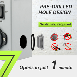 Máy phát điện chuyển đổi <span class=keywords><strong>15</strong></span> <span class=keywords><strong>amp</strong></span> 125V với ngắt mạch điện hộp đầu vào - Product Image 4