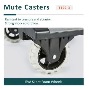 Carrito de Compras Plegable de Aleación de Aluminio de 50 kg con Manijas Telescópicas, Carrito de Mano de 2 Ruedas, Carrito Todoterreno para Uso en Exteriores - Product Image 4