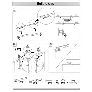 Meubles <span class=keywords><strong>Porte</strong></span> Mécanisme <span class=keywords><strong>de</strong></span> Glissière <span class=keywords><strong>de</strong></span> Tiroir <span class=keywords><strong>de</strong></span> Matériel Sotf Coulissant Tiroir Amortisseurs <span class=keywords><strong>Pour</strong></span> <span class=keywords><strong>Porte</strong></span> Coulissante - Product Image 5