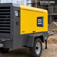Compresseur d'air à vis portable électrique Atlas Copco XAMS 850E 380V pour la construction, l'exploitation minière, OEM, vente en gros d'usine