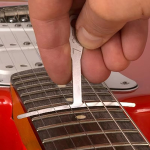 Guitarra paquímetro régua em forma de T 9PCS conjunto para pescoço fingerboard traste fio curvatura corda ponte curvatura ajuste - Product Image 2