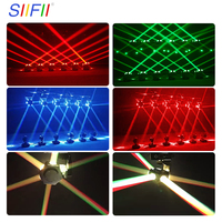 SIIFII 6 x 40W LED Cabeza Móvil Multirrayo 240W Iluminación de Escenario DJ IP33 DMX512 Aleación de Aluminio Refrigerado por Aire Automático Alto CRI 90