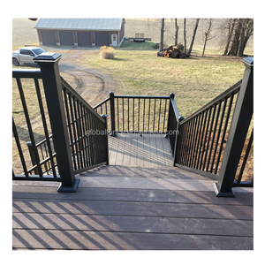 Clôture en aluminium robuste Reilbu J pour escaliers de <span class=keywords><strong>terrasse</strong></span> et balustrades, garde-corps de balcon et de <span class=keywords><strong>terrasse</strong></span> - Product Image 4