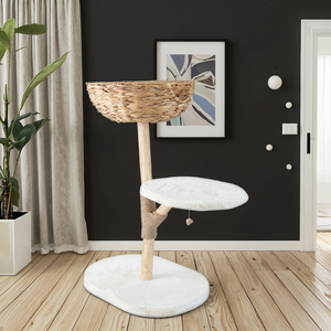 أثاث فاخر عالي الجودة، شجرة قطط خشبية مثيرة للاهتمام، إطار لعب للقطط، شجرة تسلق خشبية - Product Image 3