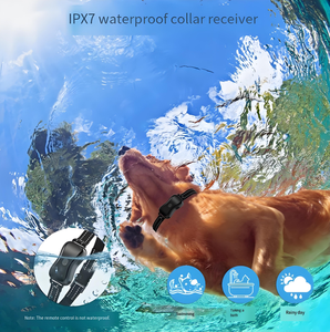 Producto para mascotas <span class=keywords><strong>Collar</strong></span> de entrenamiento de perro eléctrico remoto recargable a prueba de agua <span class=keywords><strong>Collar</strong></span> de choque para perro <span class=keywords><strong>Collar</strong></span> de choque - Product Image 3