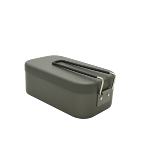 Caja de Aluminio Oxidado Resistente de 800 ml para Camping y Aire Libre, Regalo Portátil, Color Negro, Disponible para Venta al por Mayor y Personalización con Nombre de Marca - Product Image 1