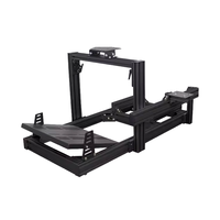 Simulador de Carreras Personalizable de Fábrica OEM, Estructura Universal de Perfil de Aluminio 4080, Cabina de Simulación, Plataformas de Simulación de Carreras