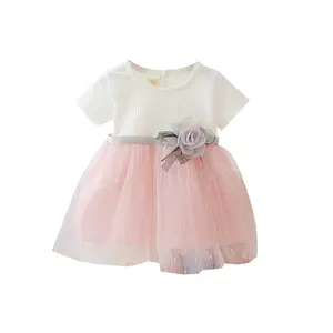 Платье без рукавов для маленьких девочек, удобная дышащая детская юбка с принтом, Детские платья для девочек