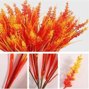 Ornement de tiges de blé artificielles d'automne, grappes de céréales, herbe de simulation, verdure, plante en pot pour jardin, cour, salon - Product Image 5