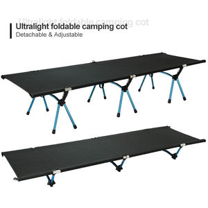 Equipo para Exteriores, Cama Plegable Portátil de Aleación de Aluminio 7075 Ultraligera, Altura Ajustable, Cama de Campaña - Product Image 5