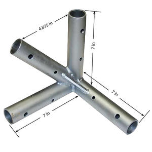 Nhiệm vụ nặng nề phẳng 3 cách góc phụ kiện ống thép Phụ kiện ống nối - Product Image 6