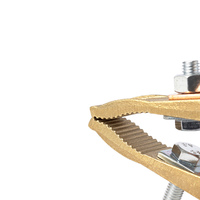 Clips de mise à la terre et de batterie entièrement en cuivre de qualité industrielle, accessoires essentiels pour les machines à souder, pour les fils de terre et les clips de soudage