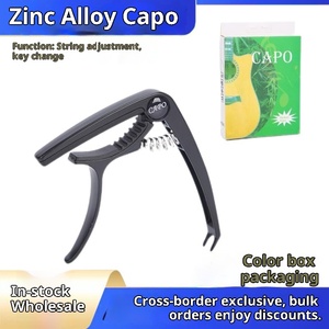 Accesorios para Guitarra, Clip de Aleación de Zinc Metálico con Recubrimiento Dorado, Tono <span class=keywords><strong>Variable</strong></span>, Tirador de Cuerdas, para Guitarra Acústica y Clásica - Product Image 3
