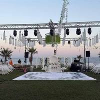 Soporte de Iluminación para Escenario con Manivela, de Hierro Resistente Usado, de 4.5-6m, Tipo Truss de Una Etapa, para Equipos de Exhibición, Capacidad de Carga de 150kg