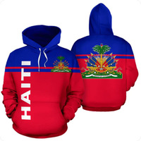 Impression de logo personnalisé, impression numérique 3D complète, vêtements avec drapeau haïtien, sweat-shirt haïtien, sweat-shirt à capuche haïtien pour femmes et hommes