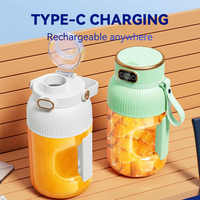 Mélangeur de jus de fruits grande capacité rechargeable par USB pour la maison Mélangeur électrique portable pour l'extérieur