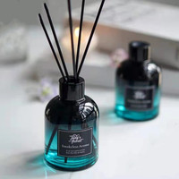 Bouteille d'huile aromatique en verre vide de 100ml 150ml 200ml avec bâtonnets de diffuseur de roseau désodorisant bouteille de diffuseur de roseau en verre de parfum
