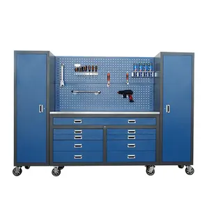 72 Inch Industrial Work Table Garage Mobile Workbench With Stainless Desktop