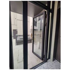 Cao cấp Pháp thanh thiết kế cửa sổ & cửa ra vào cố định cửa sổ + nhôm Swing cửa với kính cường lực - Product Image 2
