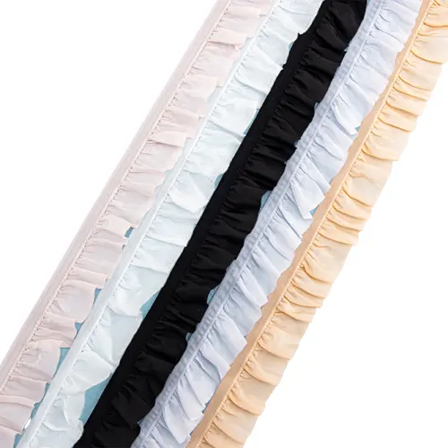 Commercio all'ingrosso jacquard elastico spandex pizzo fai da te tessuto accessorio in pizzo per abbigliamento pizzo elastico