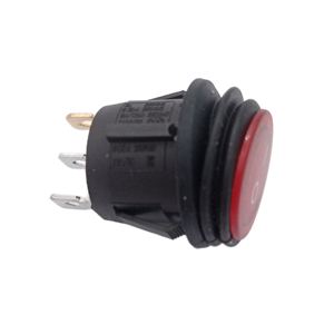 Interruttore a bilanciere rotondo industriale impermeabile illuminato a luce rossa <span class=keywords><strong>WK</strong></span>, 3 pin ON-OFF, 6A/250V, 30000 cicli - Product Image 2