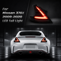 Feux arrière LED transparents clairs à clignotants séquentiels, étanches IP67, Nafu Auto pour Nissan 370Z Coupé Roadster Voiture de sport