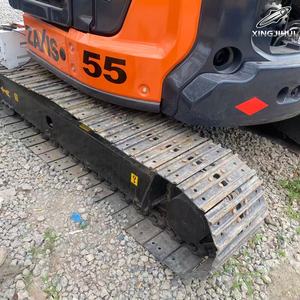 Excavatrice d'occasion HITACHI ZX55, marque japonaise, 5,5 tonnes, mini-excavatrice sur chenilles en caoutchouc, moteur Yanmar - Product Image 3