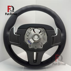 Volante de Cuero Completo para <span class=keywords><strong>BMW</strong></span> G20 G30 G37 G21 G22 G23 G80 Serie 3 Modelos M3 M4 2019-2023 Diseño Deportivo Cuero de Gamuza - Product Image 3