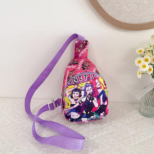 몬스터 헌트 어린이 가방 한국어 버전 만화 트렌디 멋진 Kpop 어린 소녀 싱글 숄더 가슴 가방 미니 크로스바디 백 - Product Image 6