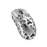 Souris personnalisée en alliage magnésium-aluminium MTV7, souris creuse légère PAW3950 42000 DPI, souris de jeu double 8 kHz OEM/ODM