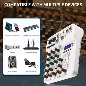 TNH MC-4P High Quality 4 Channels Power Mixer Usb <strong>Interface</strong> <strong>DJ</strong> <strong>Controller</strong> Power Mixer Console for Home Music Karaoke - Product Image 5