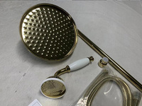 Robinet de douche thermostatique avec cartouche haute précision et kit de pomme de douche de 8 pouces, contrôle précis de la température, robinet anti-brûlure