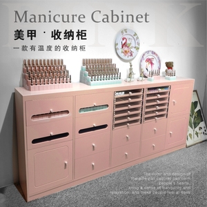 Nail Salon Nail Polish & Color Plate Display Storage Cabinet with <b>Drawer</b> Dedicated Multifunctional Floor - Product Image 1