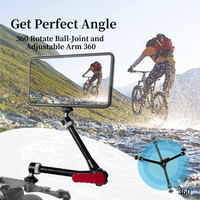 Meilleur bras articulé pour éclairage LED et microphone sur caméra 360° °   Ajustable avec une pince robuste pour la prise de vue vidéo