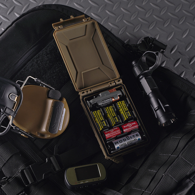 WOSPORT Free Combination Camo Color MOLLE Mount Waterproof Battery Holder Modular Battery Box