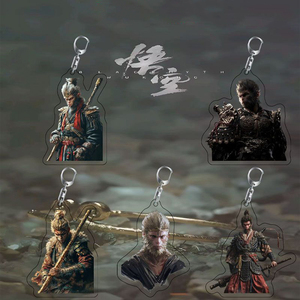 Llavero Acrílico Transparente con Figura de Anime de Black Myth Wukong, Impresión Ecológica Personalizada en Serigrafía - Product Image 1