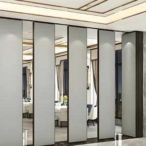 Prezzo a buon mercato in legno acustico scorrevole pieghevole divisorio mobile muro divisorio sistema per museo templi chiesa aeroporto - Product Image 2