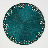 Vente directe d'usine traitement et tapis perlé personnalisé fait à la main tasse Matdishes disque Pad dîner drapeau tapis de Table thé tapis de Table 126