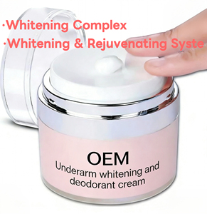 Crème éclaircissante pour les aisselles sous marque privée, crème corporelle éclaircissante et blanchissante pour zones intimes à la niacinamide pour les parties sombres et sensibles, OEM - Product Image 2