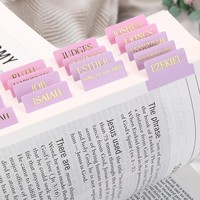 Autocollants d'index alphabétique pour carnet de notes biblique, étiquettes de marque-pages catégorisées, imperméables et inscriptibles