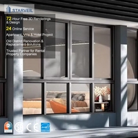Fenêtres coulissantes horizontales à double vitrage australiennes As2047 pour usage extérieur, aluminium résidentiel avec isolation thermique