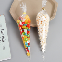 Sachet triangulaire transparent OPP CPP Jufeng, imprimé en héliogravure, pour emballage alimentaire, thermoscellable, jetable et respectueux de l'environnement