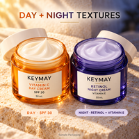 Crème de Jour à la Vitamine C, Crème de Nuit au Rétinol, Éclaircissante, Hydratante, Soins de la Peau, Fabricant OEM ODM en Marque Blanche, Vente en Gros