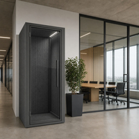 Cabine téléphonique insonorisée, pod acoustique, suite de confidentialité pour studio d'enregistrement, bibliothèque, zone silencieuse, espace de travail individuel portable