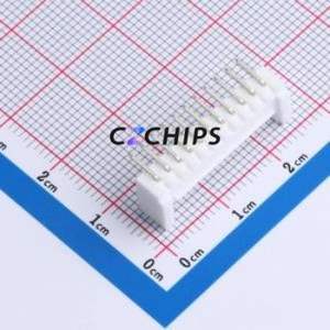 W200110K-11PW2113 Wire-to-Board Pin Header Bent Lead Through Hole,P=2mm Connector 1x11P 2mm Right Angle Insert HY - Product Image 2