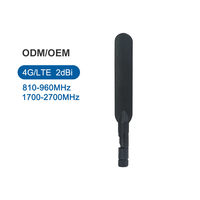 Antenne 4G LTE noire 2dBi pour connecteur 810-960 1700-2700 MHz, antenne omnidirectionnelle RFLink RF001 pour routeur industriel DTU